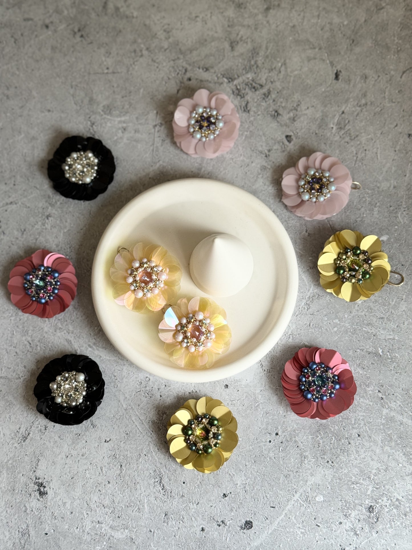 Flower earrings