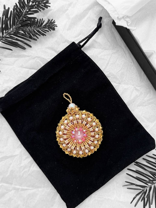 Golden Bloom Christmas tree decoration